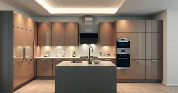 Móveis projetados cozinha que otimizam espaço e estilo