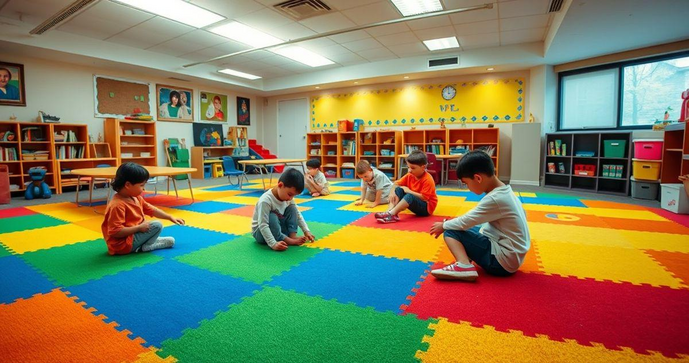 Transforme o Ambiente Escolar com o Piso Ideal para Aprendizado e Segurança Transforme o Ambiente Escolar com o Piso Ideal para Aprendizado e Segurança