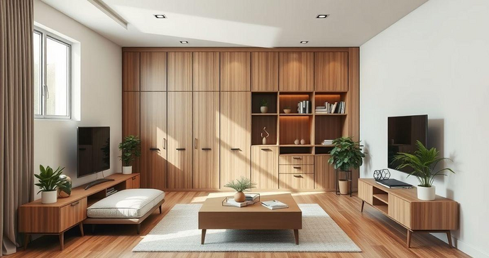  Móveis planejados para apartamentos pequenos: funcionalidade e estilo
